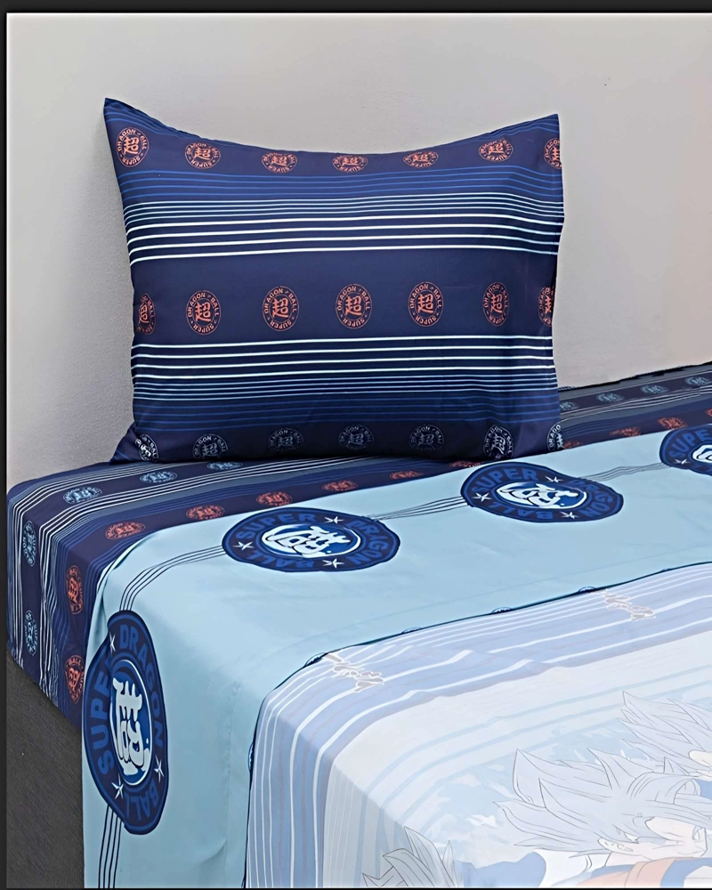 JUEGO DE SABANA INFANTIL POLIESTER PLAZA Y MEDIA 165 X 240 CM AZUL - 2