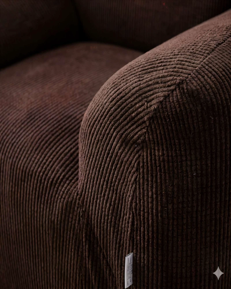 FUNDA DE SOFA REVESTIMIENTO ELASTICO 1 CUERPO COLOR CAFE - 2