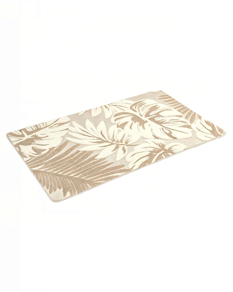SET DE 2 ALFOMBRAS  DECORATIVA PARA INTERIORES DE HOJAS 80CMX120CM BICOLOR 2 - 2