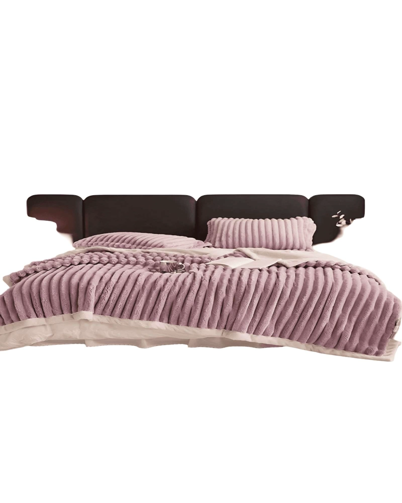 FRAZADAS CON SHERPA  LINEAL 2 PLAZAS 06 - 1