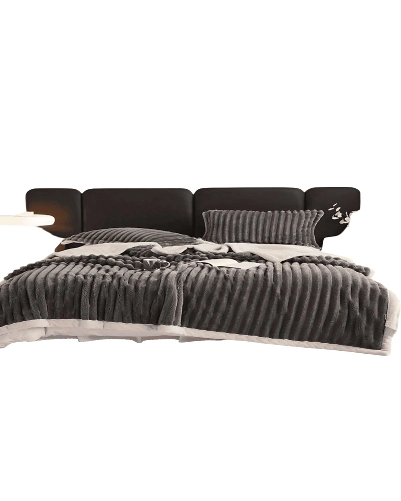 FRAZADAS CON SHERPA  LINEAL 2 PLAZAS 02 - 1