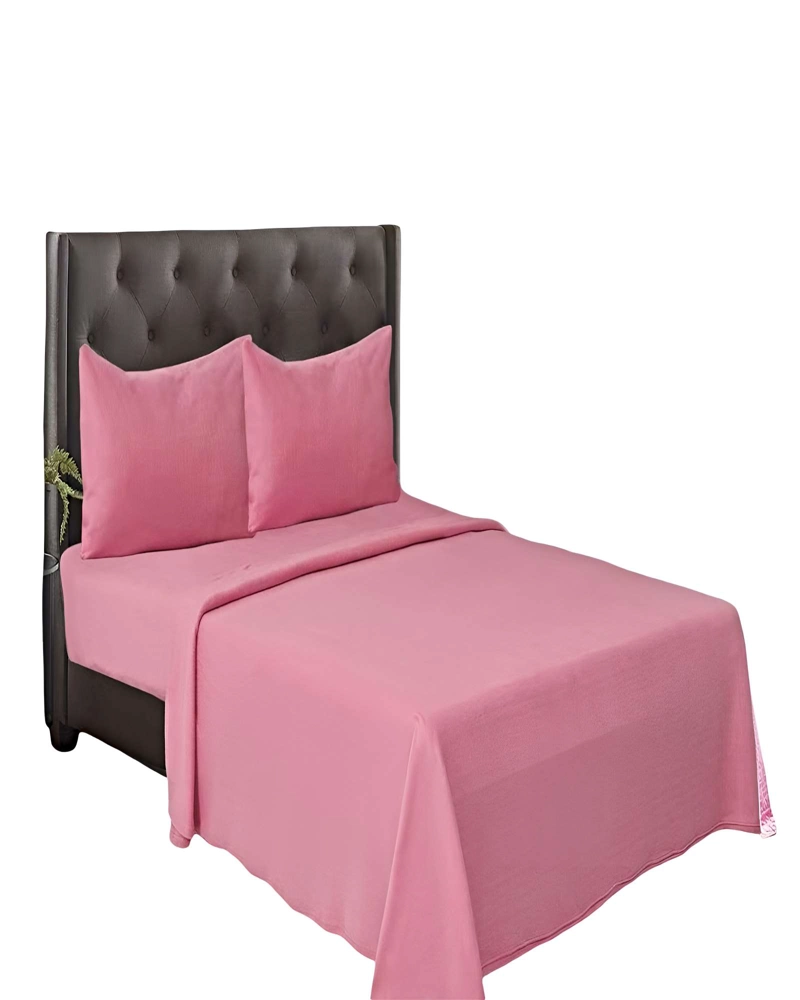 PACK DE SABANAS POLAR 2 PLAZAS ROSA - 1