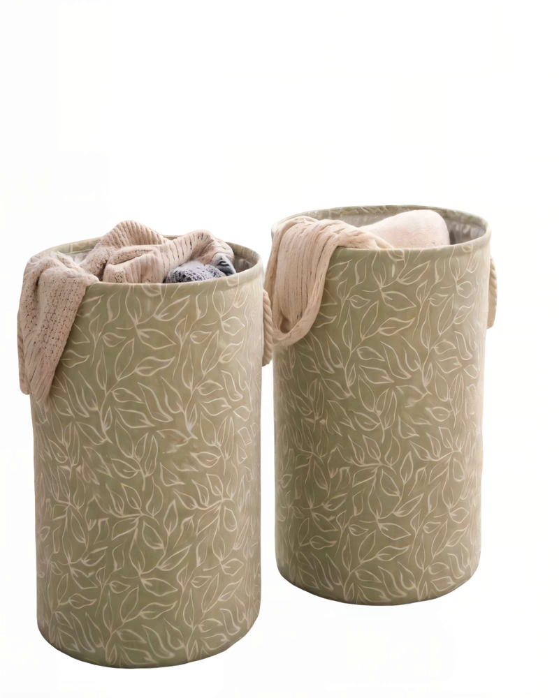 PACK   DE CANASTILLOSS DE ROPA 40CMX50CM COLOR VERDE - 2
