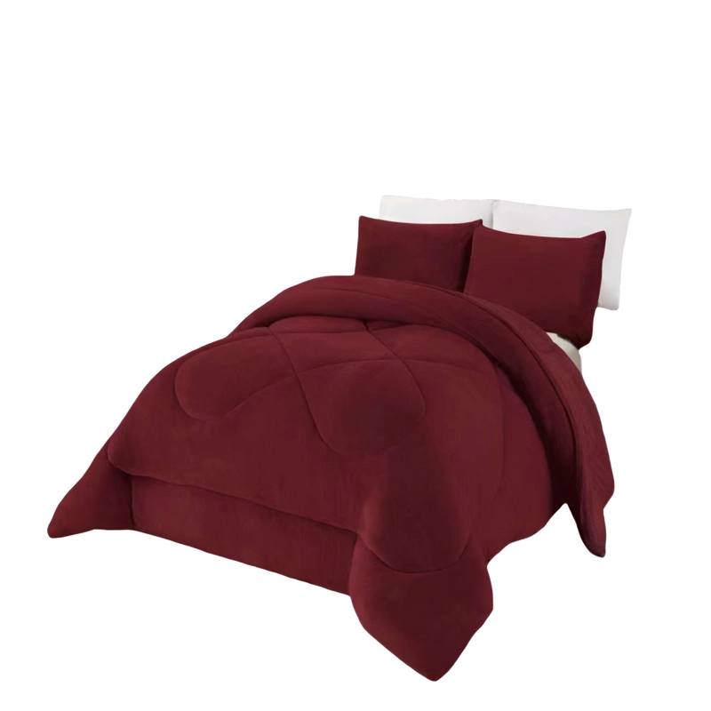 PLUMON INVIERNO SOFT 2 PLAZA 230CM X 250CM COLOR BURDEO - 4
