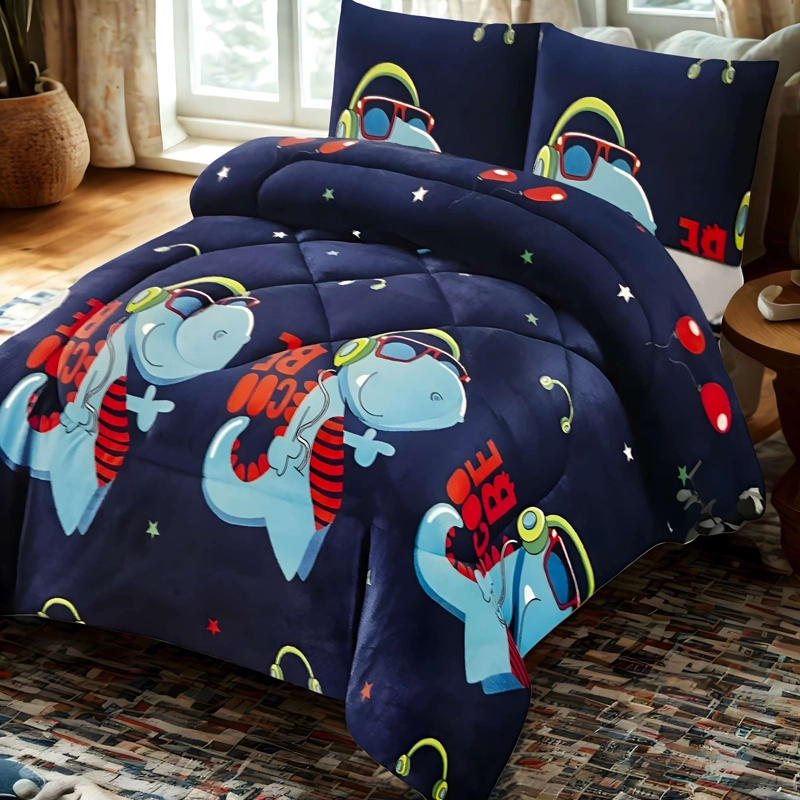PLUMON INVIERNO SOFT CON DISEÑO PLAZA Y MEDIA 180CM X 230CM - 1