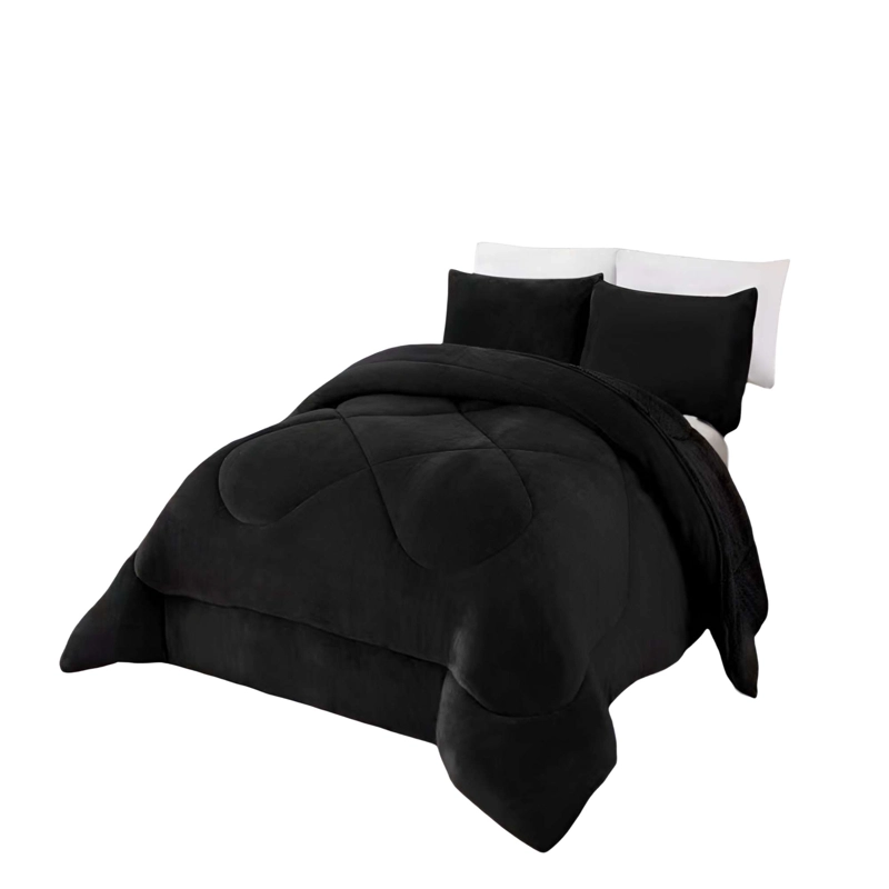 PLUMON INVIERNO SOFT 2 PLAZA 230CM X 250CM COLOR NEGRO - 4