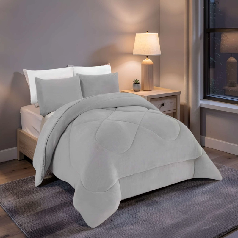 PLUMON INVIERNO SOFT 2 PLAZA 230CM X 250CM COLOR GRIS - 3