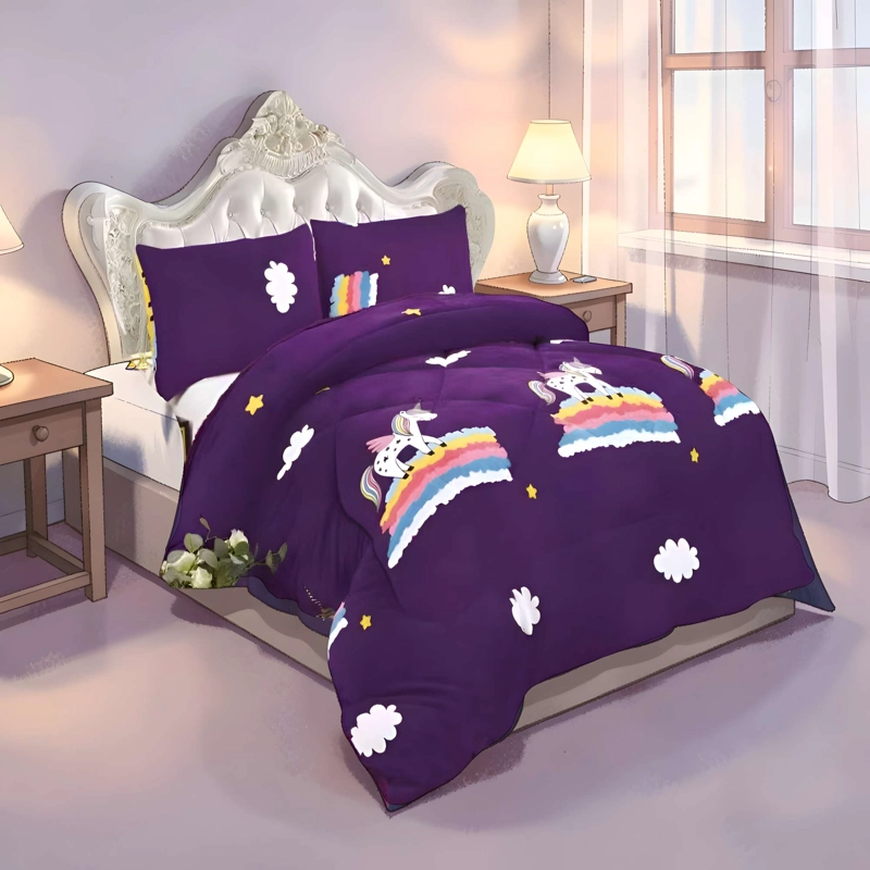 PLUMON INVIERNO SOFT CON DISEÑO PLAZA Y MEDIA 180CM X 230CM - 3