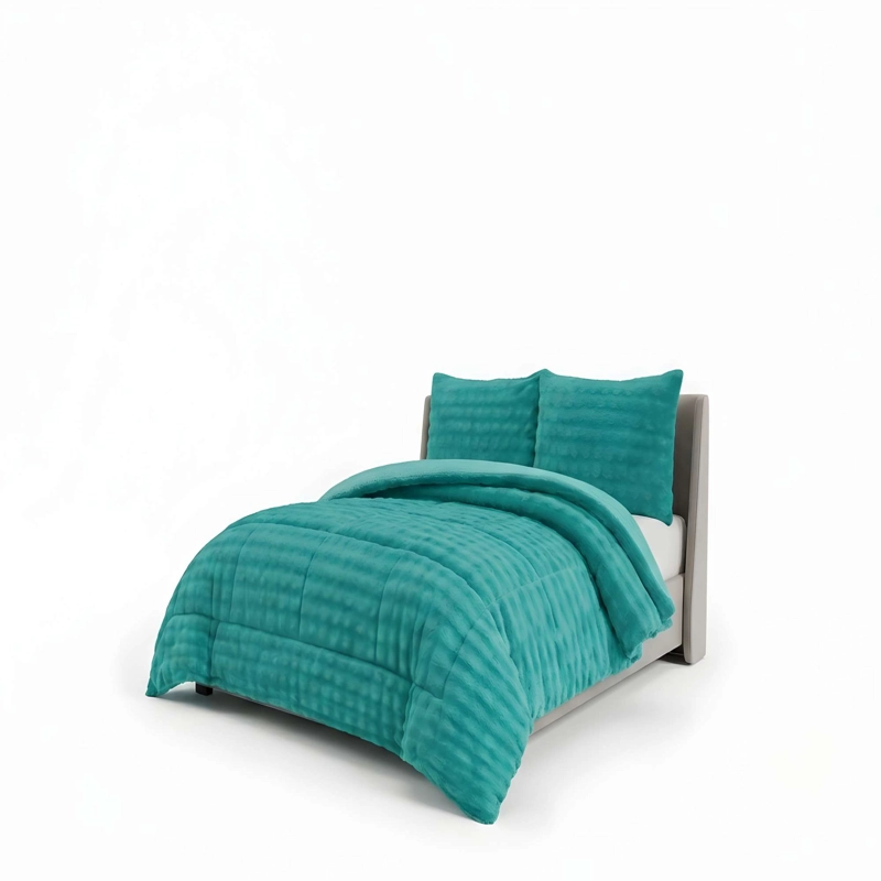 COBERTOR INVIERNO DE ALTO CONFORT 1.5P 180CM X 230CM COLOR VERDE - 4