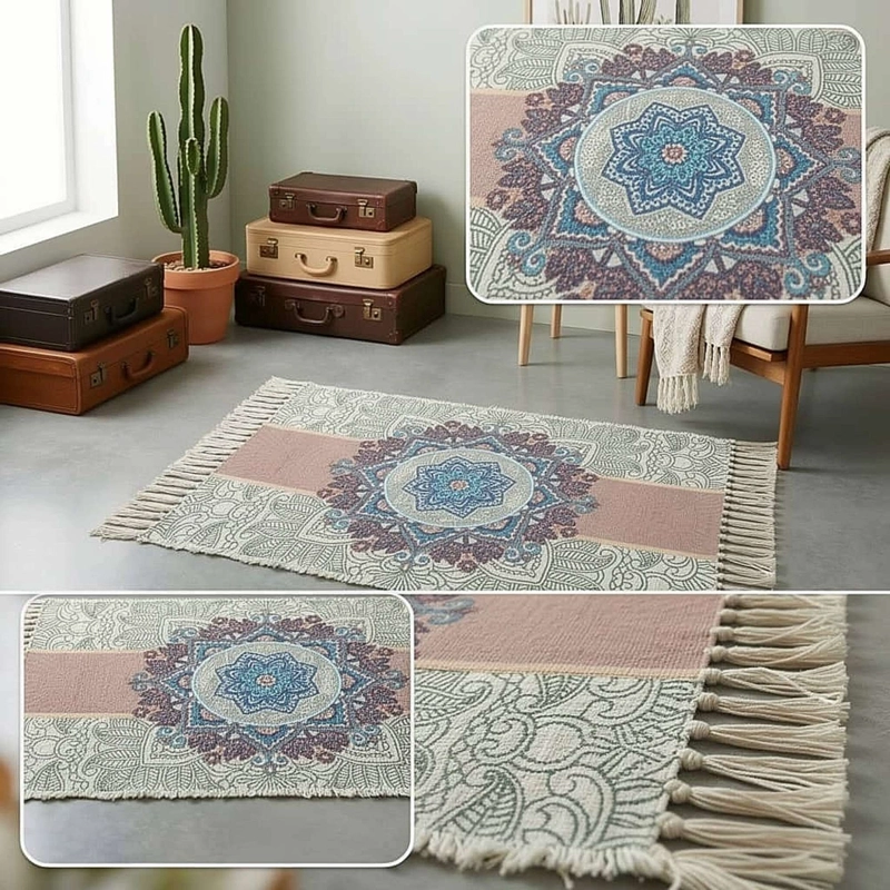 SET DE 2 BAJADAS DE CAMAS DECORATIVAS 60X90CM 09 - 2