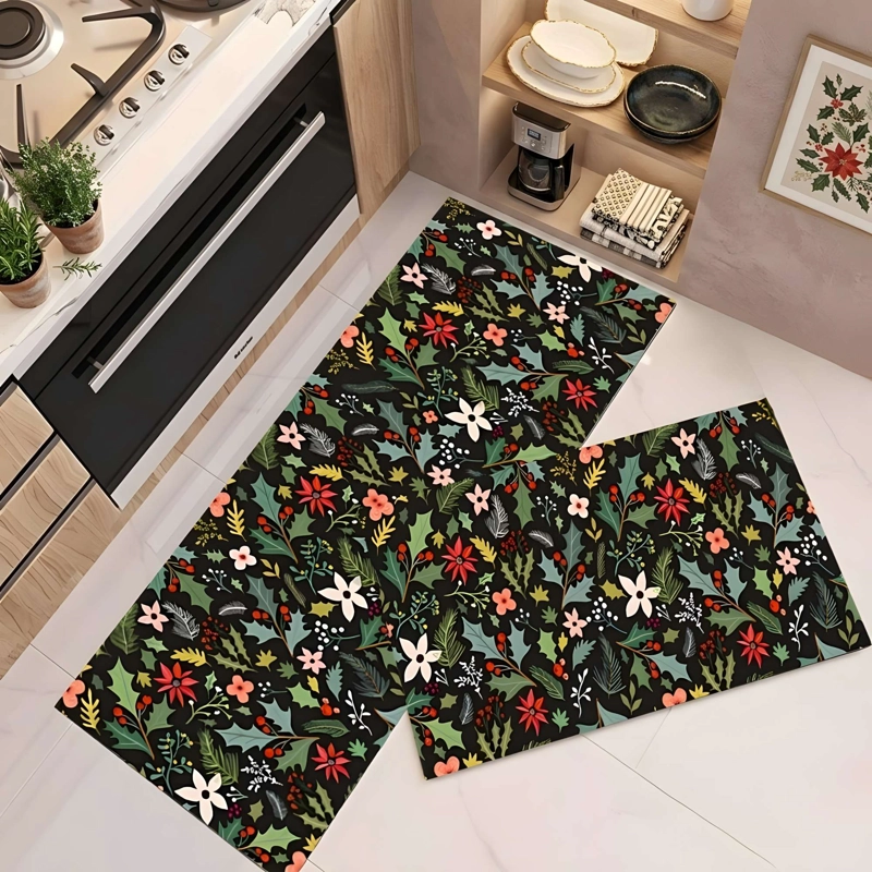 PACK DE 2 ALFOMBRAS DE GOMA MINIMALISTAS PARA COCINA B14 - 1