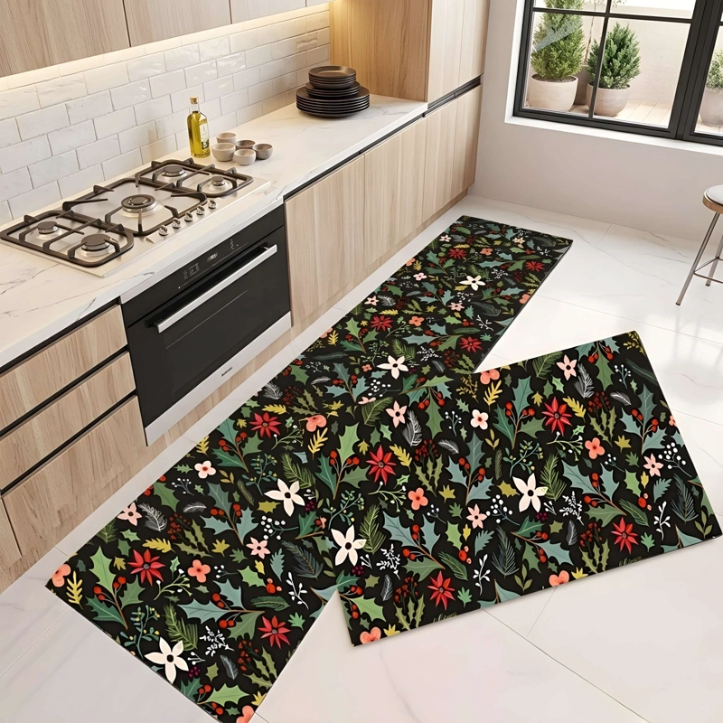 PACK DE 2 ALFOMBRAS DE GOMA MINIMALISTAS PARA COCINA B14 - 2