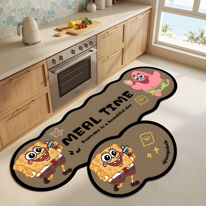 PACK DE 2 ALFOMBRAS DE GOMA MINIMALISTAS PARA COCINA B4 - 1