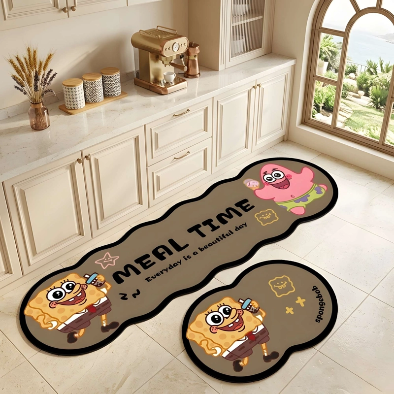 PACK DE 2 ALFOMBRAS DE GOMA MINIMALISTAS PARA COCINA B4 - 2