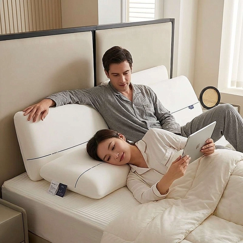 SET DE 2 ALMOHADAS 40X70 CM BLANCO - 2