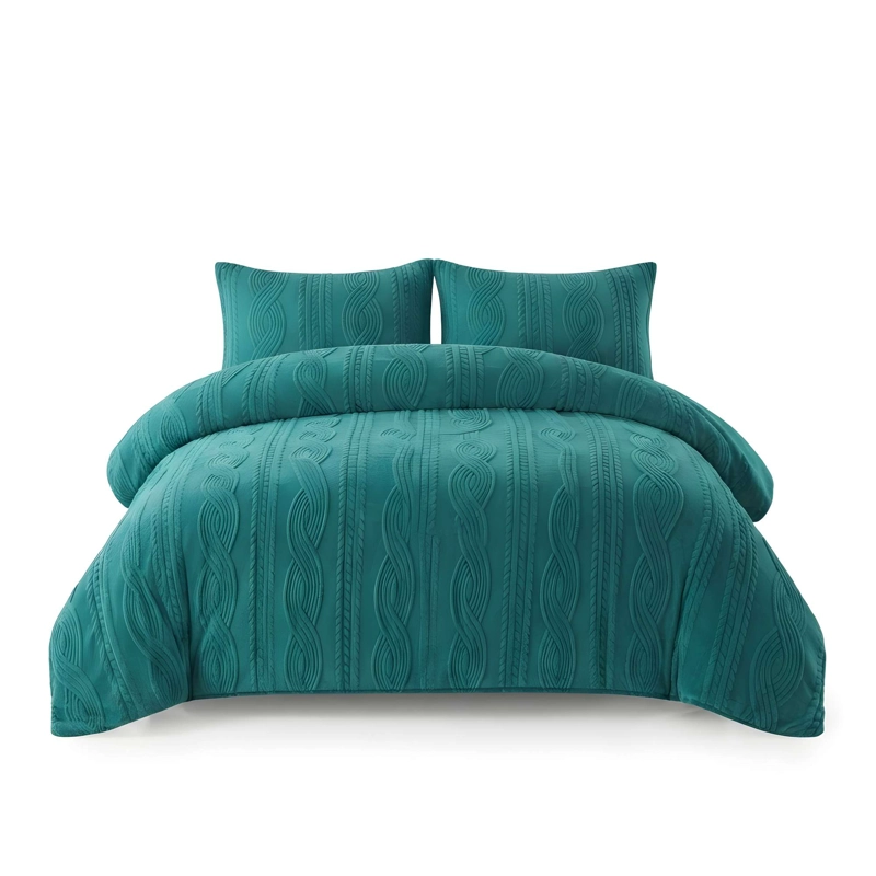 PLUMON SOFT TEXTURIZADO CON CHIPORRO 2 PLAZA COLOR VERDE - 4