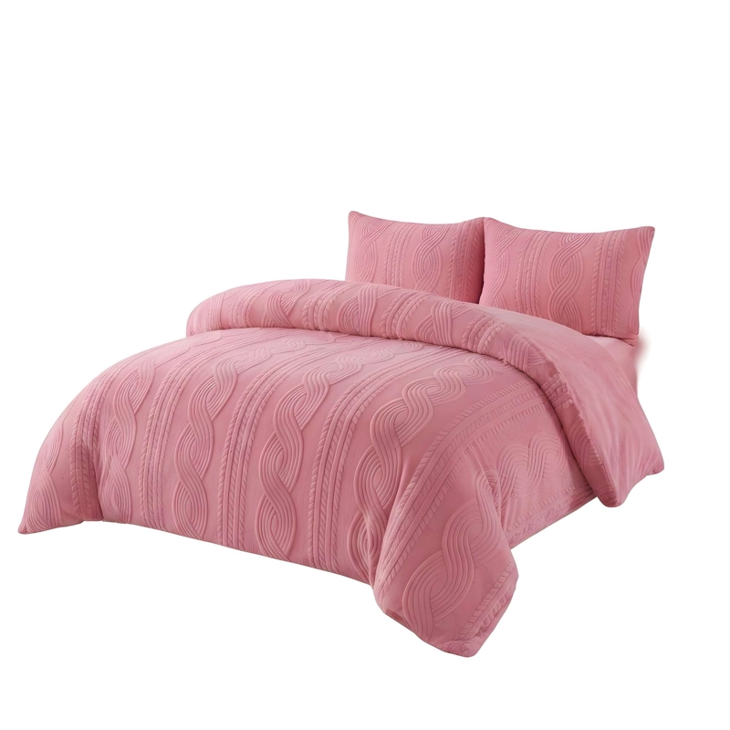 PLUMON SOFT TEXTURIZADO CON CHIPORRO 2 PLAZA COLOR ROSADO - 4