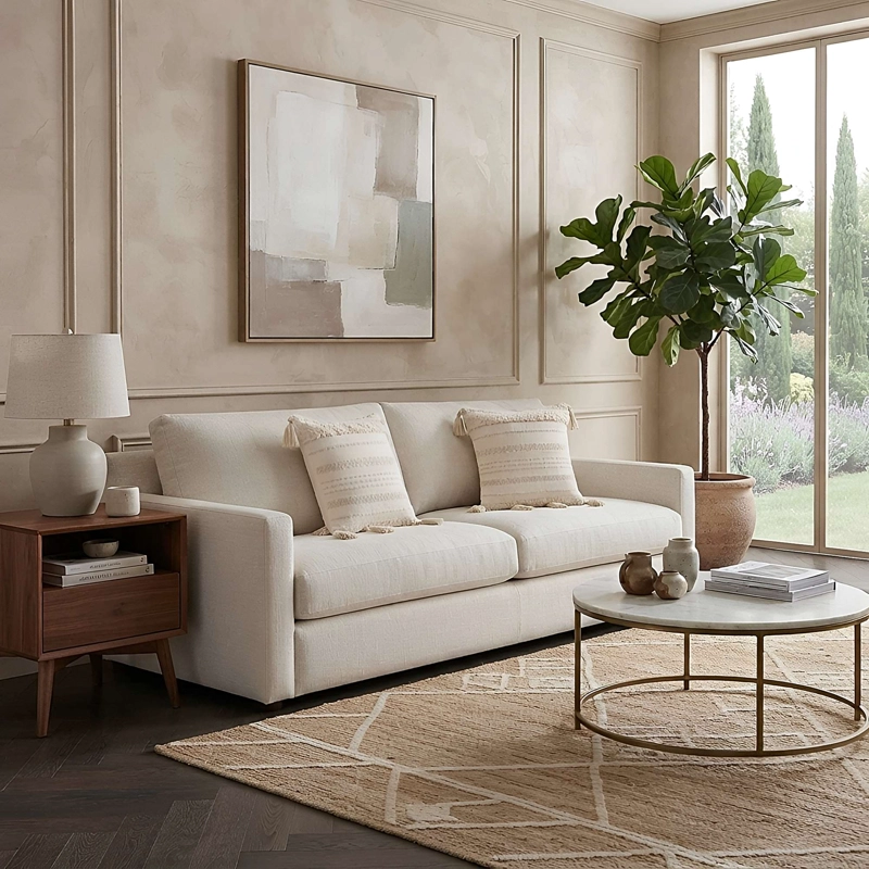 KIT DE 2 FUNDAS DE COJIN BORDADA CON BORLAS 45X45 CM F28 - 1