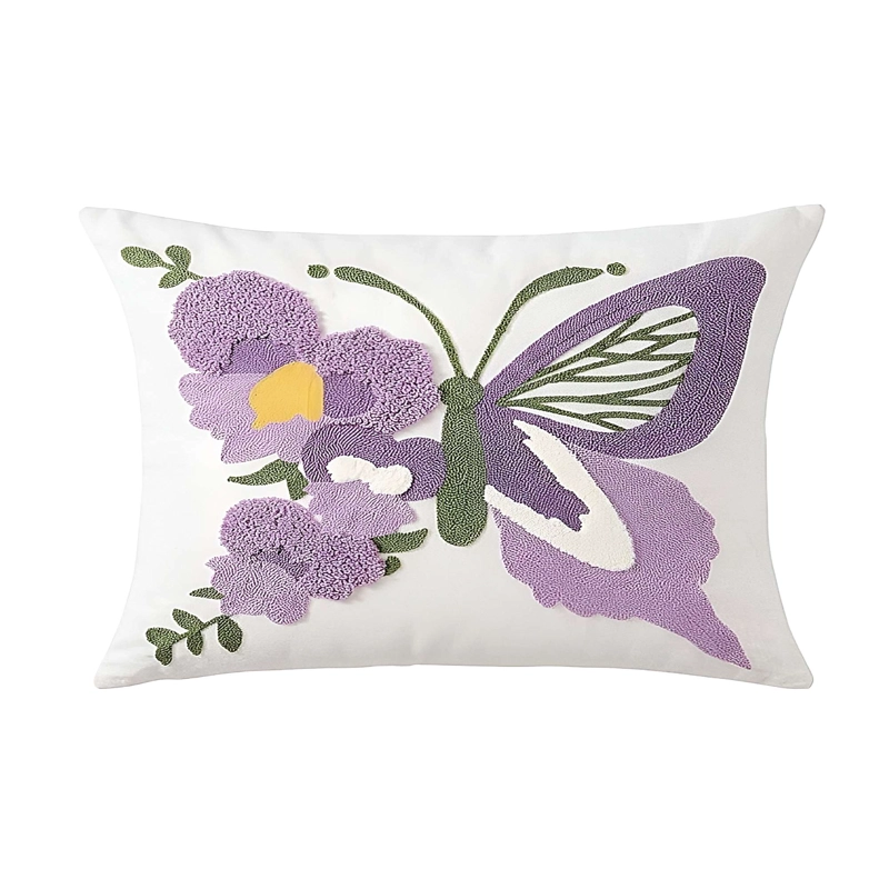 KIT DE 2 FUNDAS DE COJIN BORDADA SIN BORLAS 45X45 CM F49 - 2