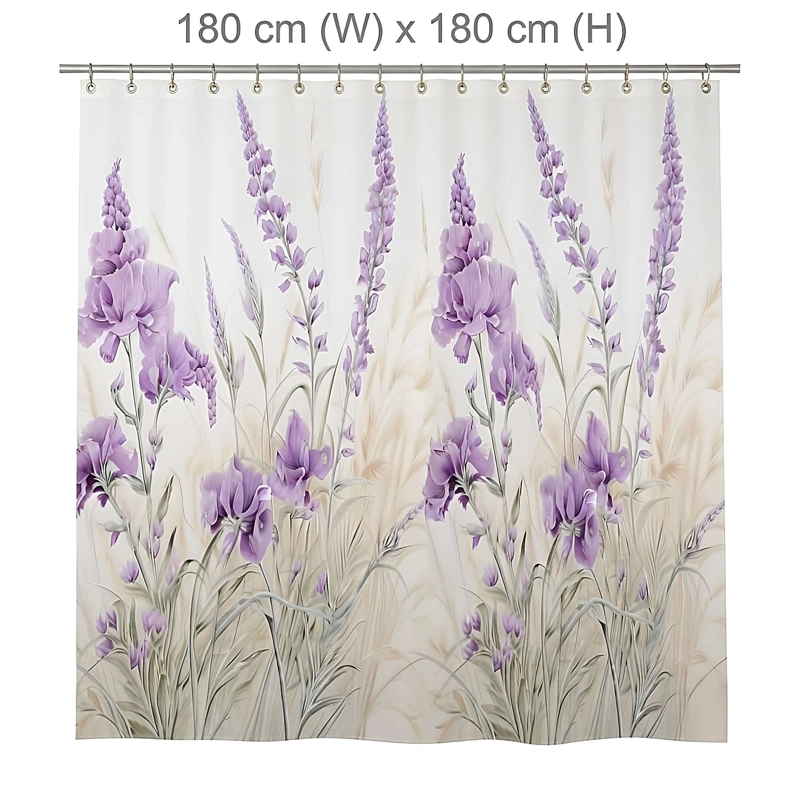 CORTINA DE BAÑO PREMIUM 180X180 CM CON FORRO BLANCO  CB25 - 2