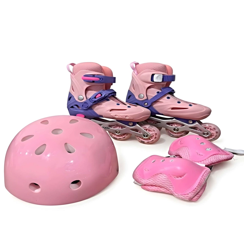 EQUIPO COMPLETO DE PATINAJE CON ACCESORIOS DE PROTECCION TALLA M (35-38) MULTICOLOR - 3