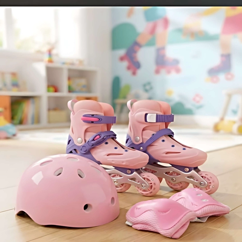 EQUIPO COMPLETO DE PATINAJE CON ACCESORIOS DE PROTECCION TALLA M (35-38) MULTICOLOR - 4