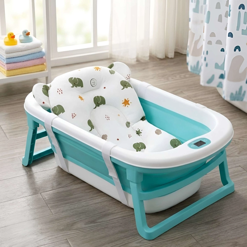 COJIN DE BAÑERA PARA BEBE  CON DISEÑO DE ELEFANTES - 2