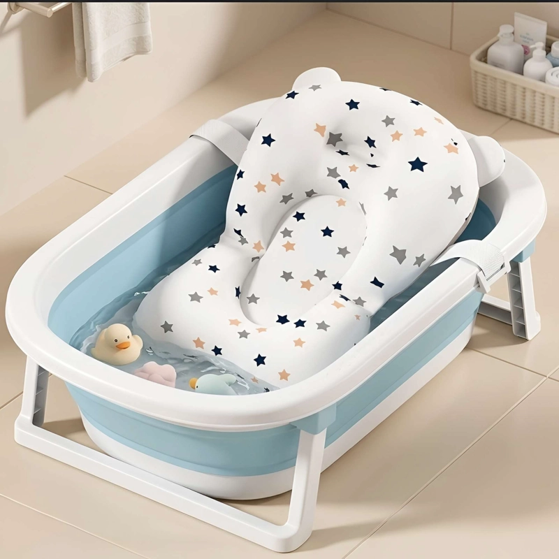 COJIN DE BAÑERA PARA BEBE  CON DISEÑO DE ESTRELLAS - 1