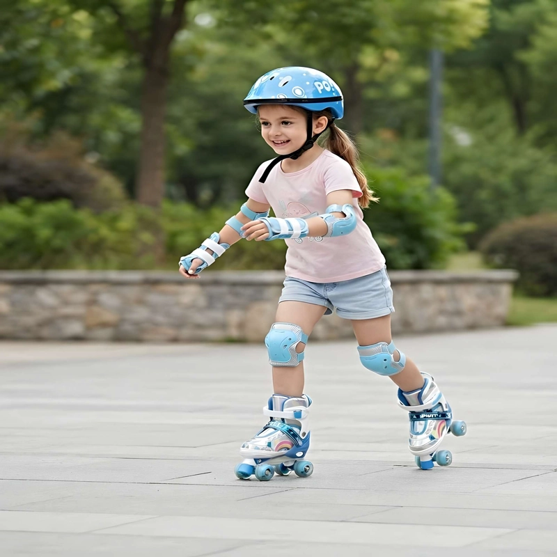 PATIN 4 RUEDAS CON LUCES MAS KIT COMPLETO TALLA S 31-34 MUILTICOLOR1 - 1