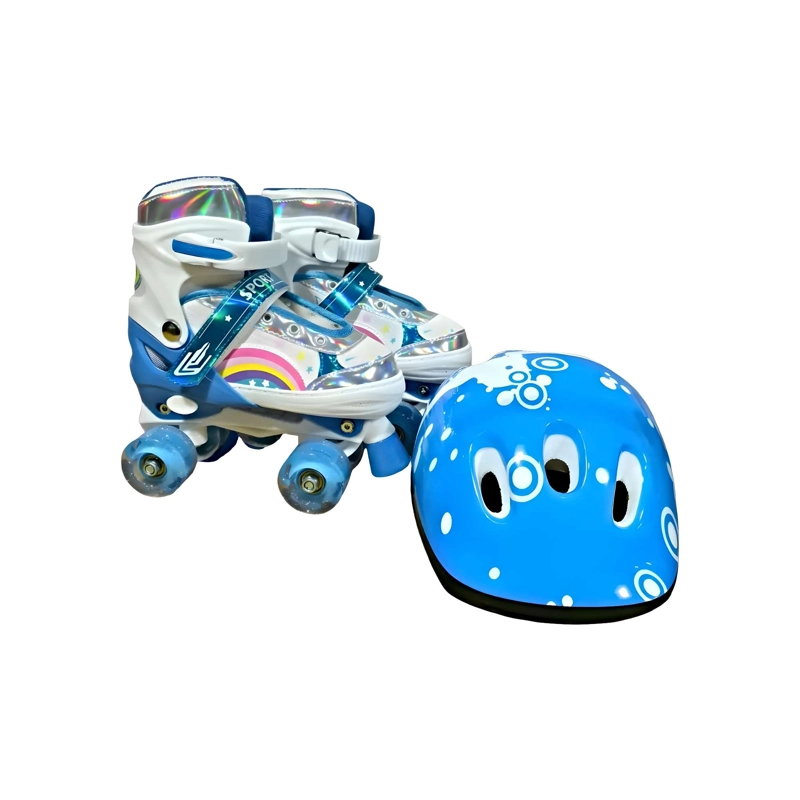 PATIN 4 RUEDAS CON LUCES MAS KIT COMPLETO TALLA S 31-34 MUILTICOLOR1 - 3