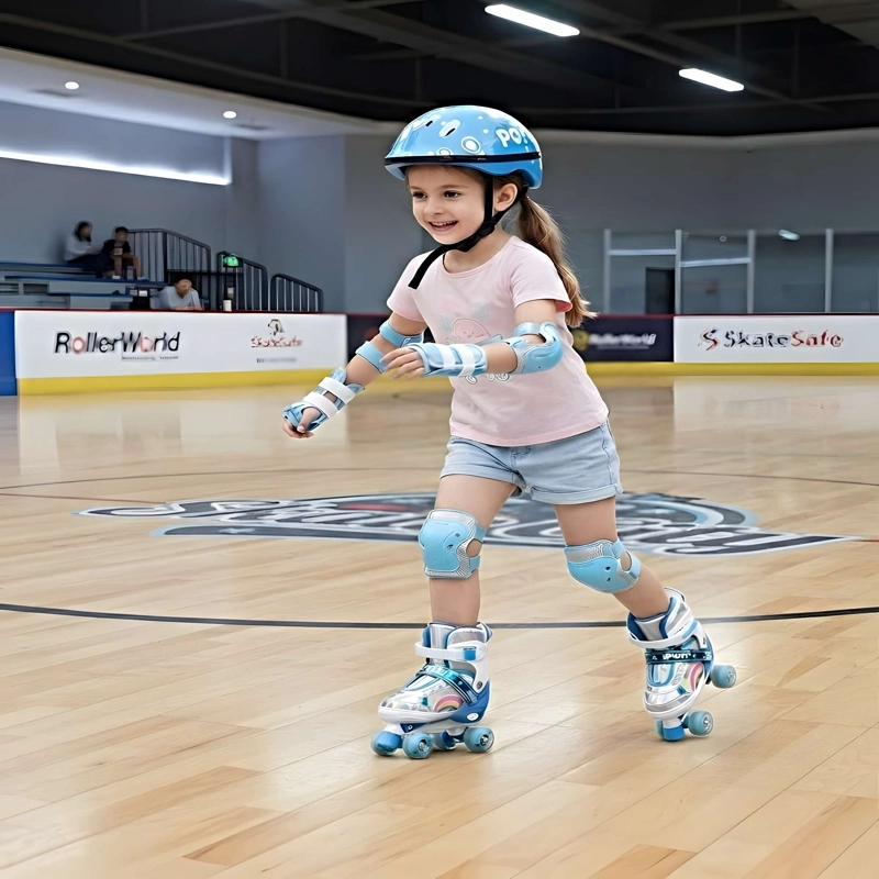 PATIN 4 RUEDAS CON LUCES MAS KIT COMPLETO TALLA S 31-34 MUILTICOLOR1 - 4