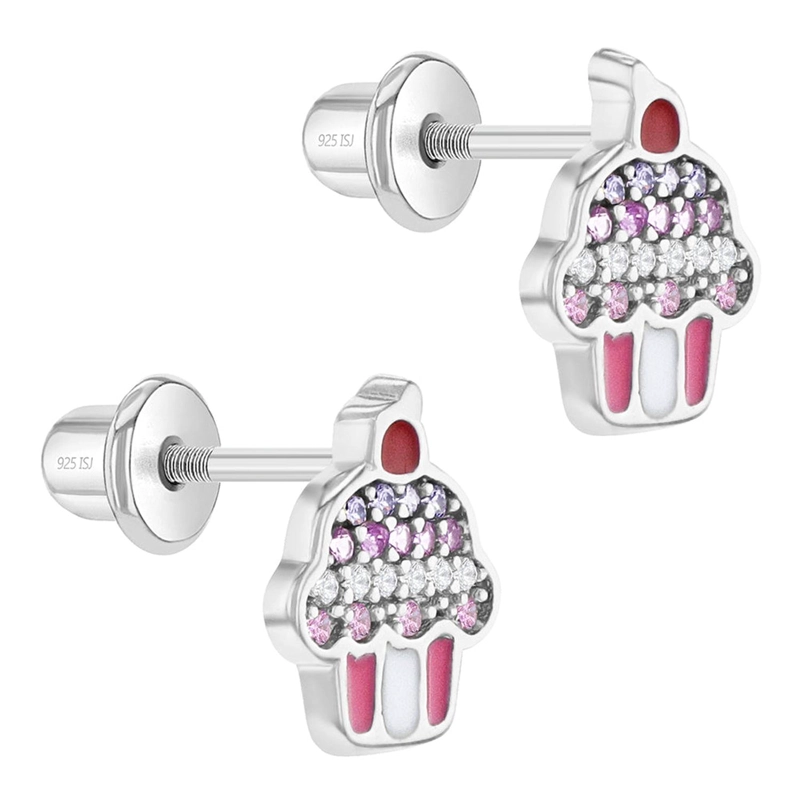 AROS DE CUPCAKE DE COLORES Y CIRCONES - 2