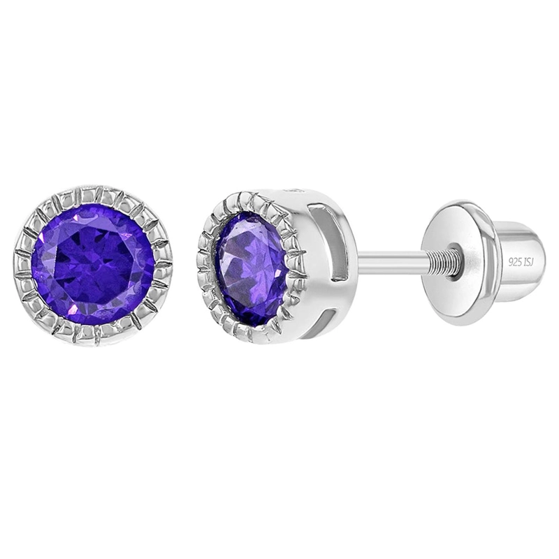 AROS REDONDOS DE PLATA 925 Y CIRCONES TAMAÑO 5 - 1