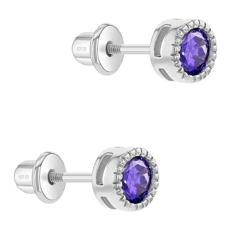 AROS REDONDOS DE PLATA 925 Y CIRCONES TAMAÑO 5 - 2