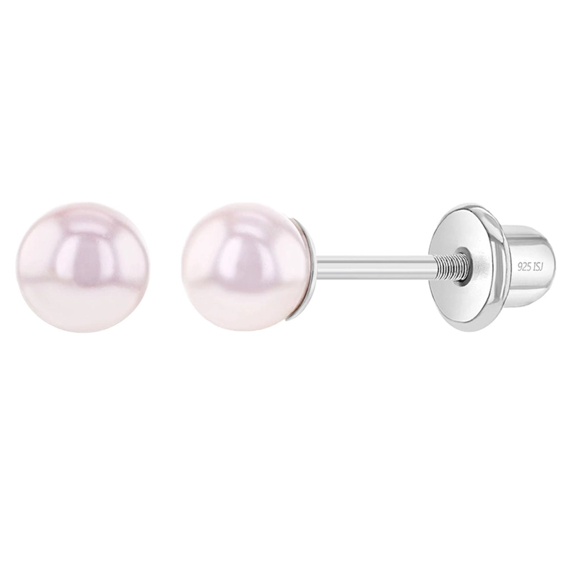 AROS PERLA ROSADA DE 4-5 MM PARA TODAS LAS EDADES - 1