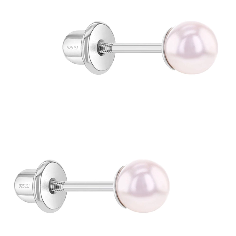 AROS PERLA ROSADA DE 4-5 MM PARA TODAS LAS EDADES - 2