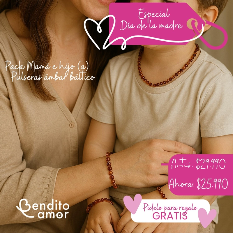 PACK DIA DE LA MAMA PULSERAS DE AMBAR BALTICO - 1
