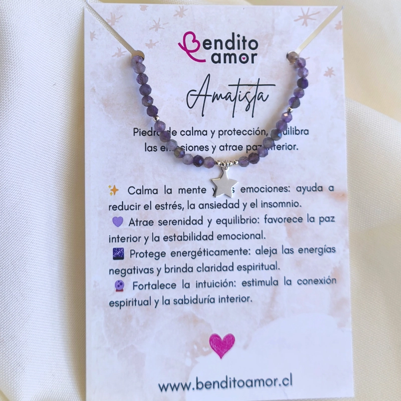 PULSERA PROTECCION AMATISTA - 2