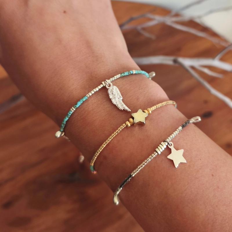 PULSERA AMAZONAS Y TURQUESA AMOR - 1