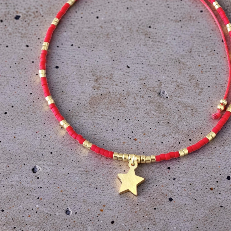 PULSERA ROJA ESTRELLA TUNQUE N - 2