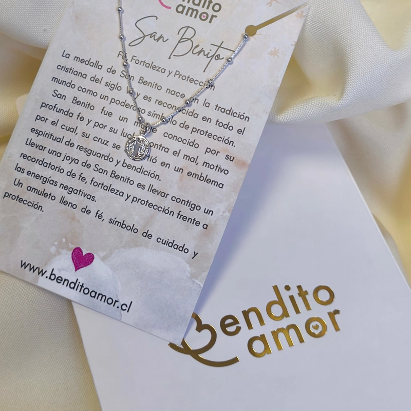 PULSERA DE PROTECCION SAN BENITO – PLATA 925 - 1