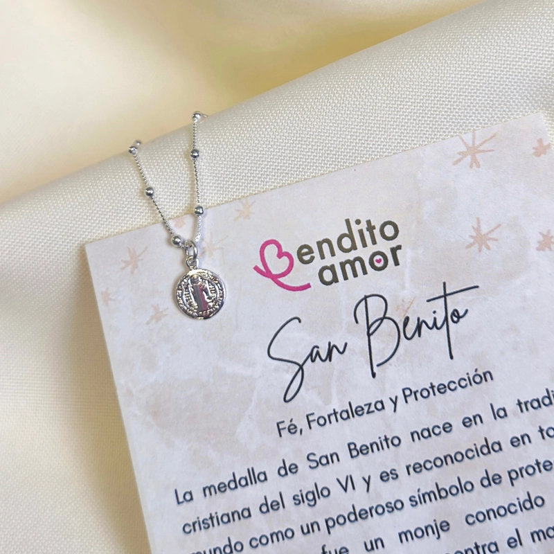 PULSERA DE PROTECCION SAN BENITO – PLATA 925 - 3