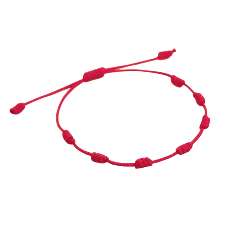 PULSERA DE HILO ROJO AJUSTABLE – 7 NUDOS DE PROTECCION - 1