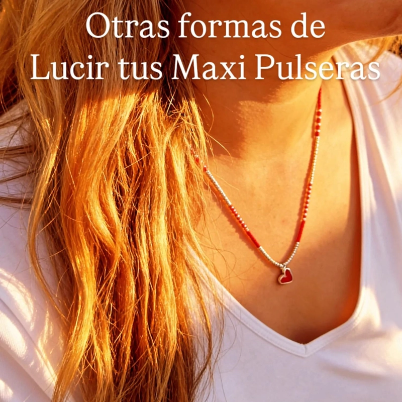 MAXI PULSERA ROJA DE PROTECCION “ALMA” – ESTRELLA DE PLATA - 4