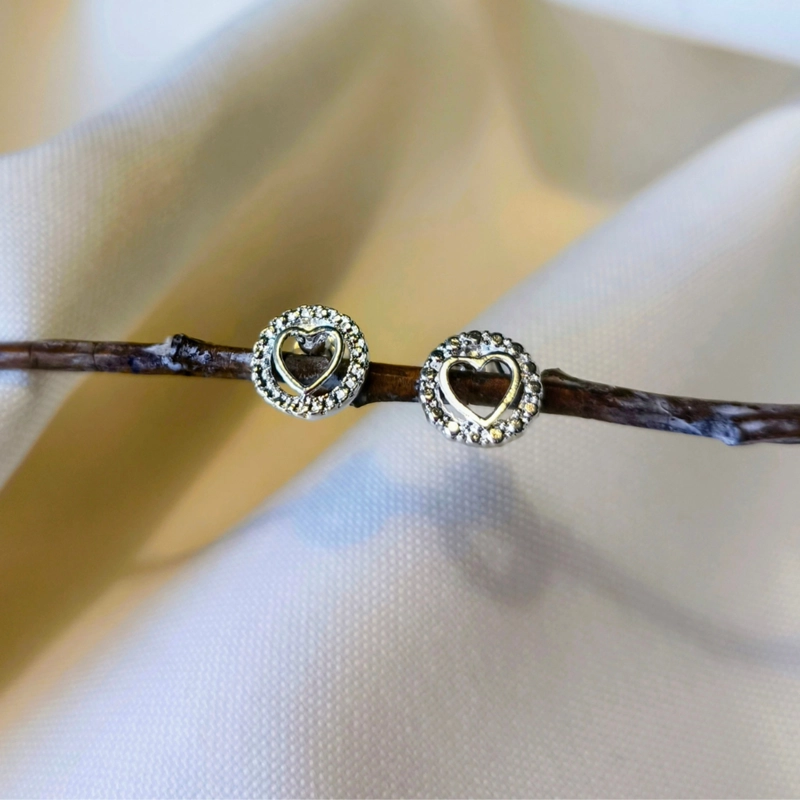 AROS CORAZON MANDALA PLATA - 2