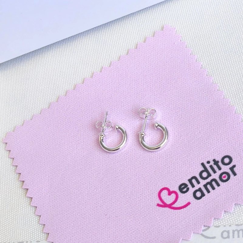 ARGOLLAS PLATA MINI 10 MM - 1