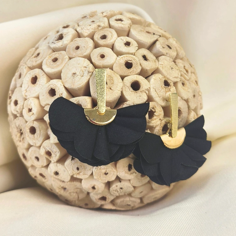AROS DE TELA MALIBU BAÑO EN ORO - 2