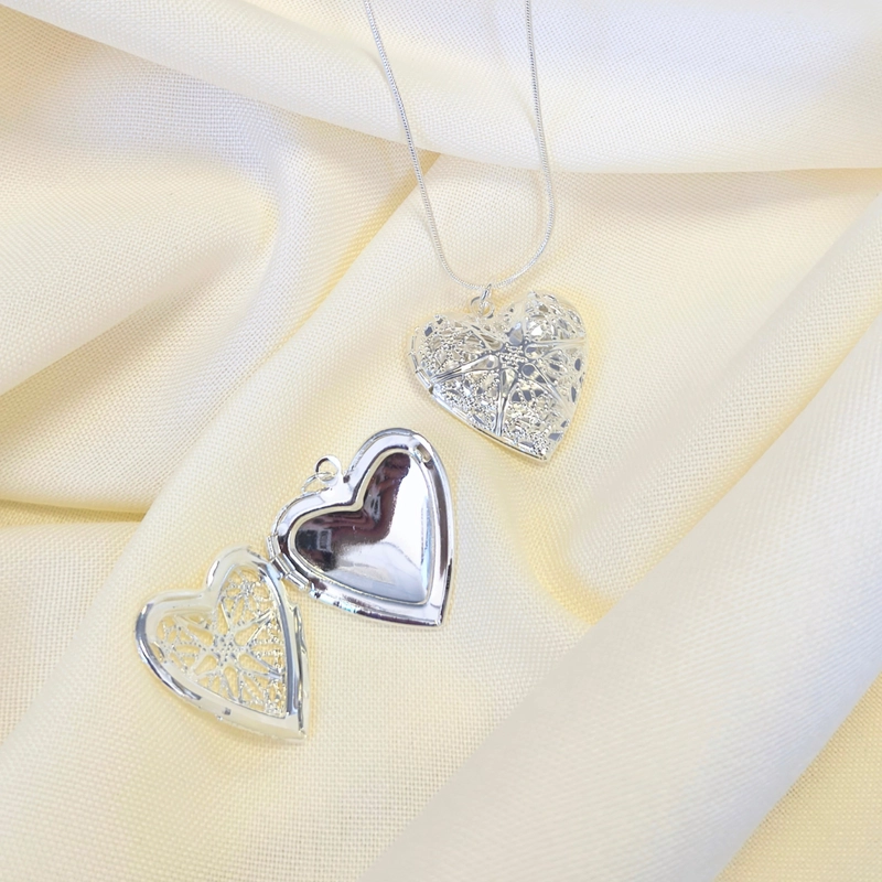 RELICARIO COFRE CORAZON BENDITO AMOR/ INCLUYE FOTO - 2