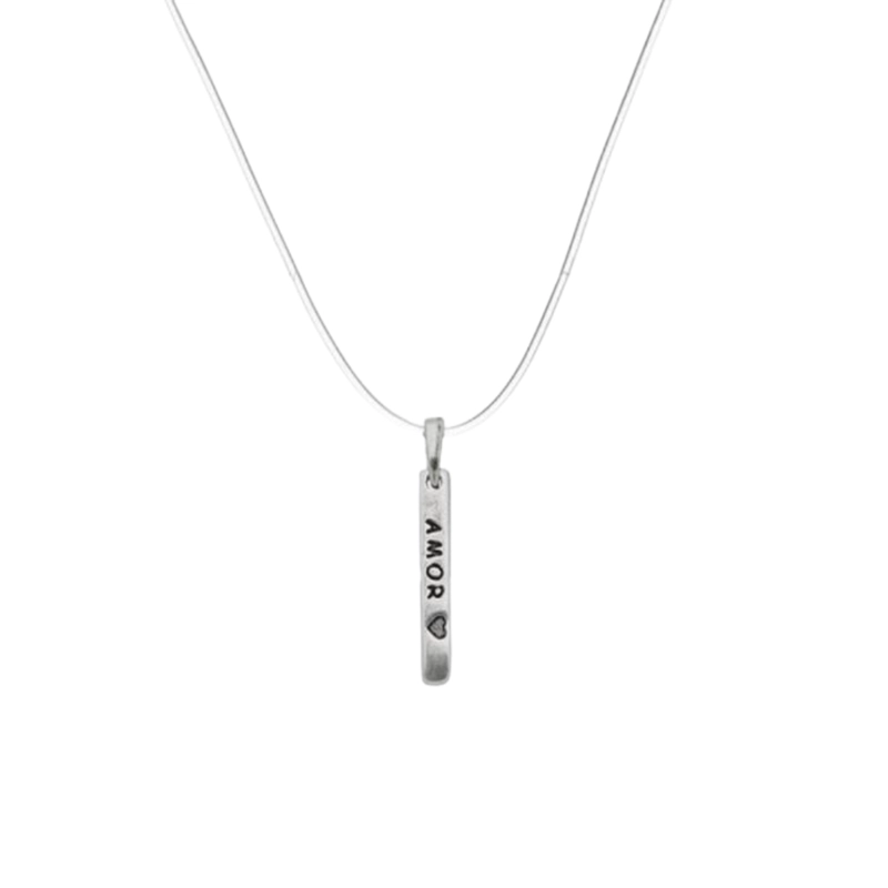 CADENA DE PLATA AMOR-FUERZA Y PAZ - 1