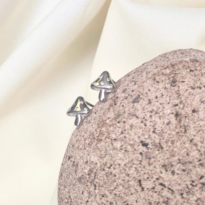 AROS HONGO DE PLATA 925 CON CRISTALES, MAGIA, LUZ Y PROTECCION - 1